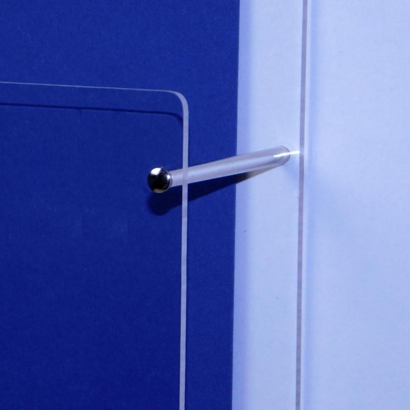 Wand-Prospekthalter DIN LangHochformat Fülltiefe 58mm